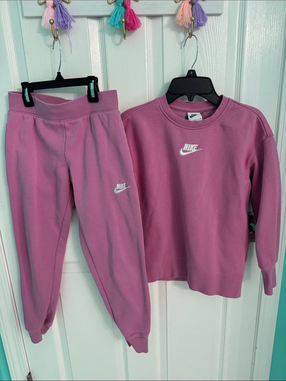 Nike Kids Mauve Pink Jogger Sweatpants